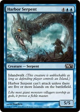 Wizards of the Coast Harbor Serpent - Magic 2013 Foil