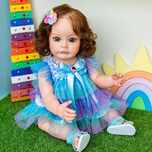 Reborn Baby Doll - 22 Inch Silicone Baby Girl Ages 3+