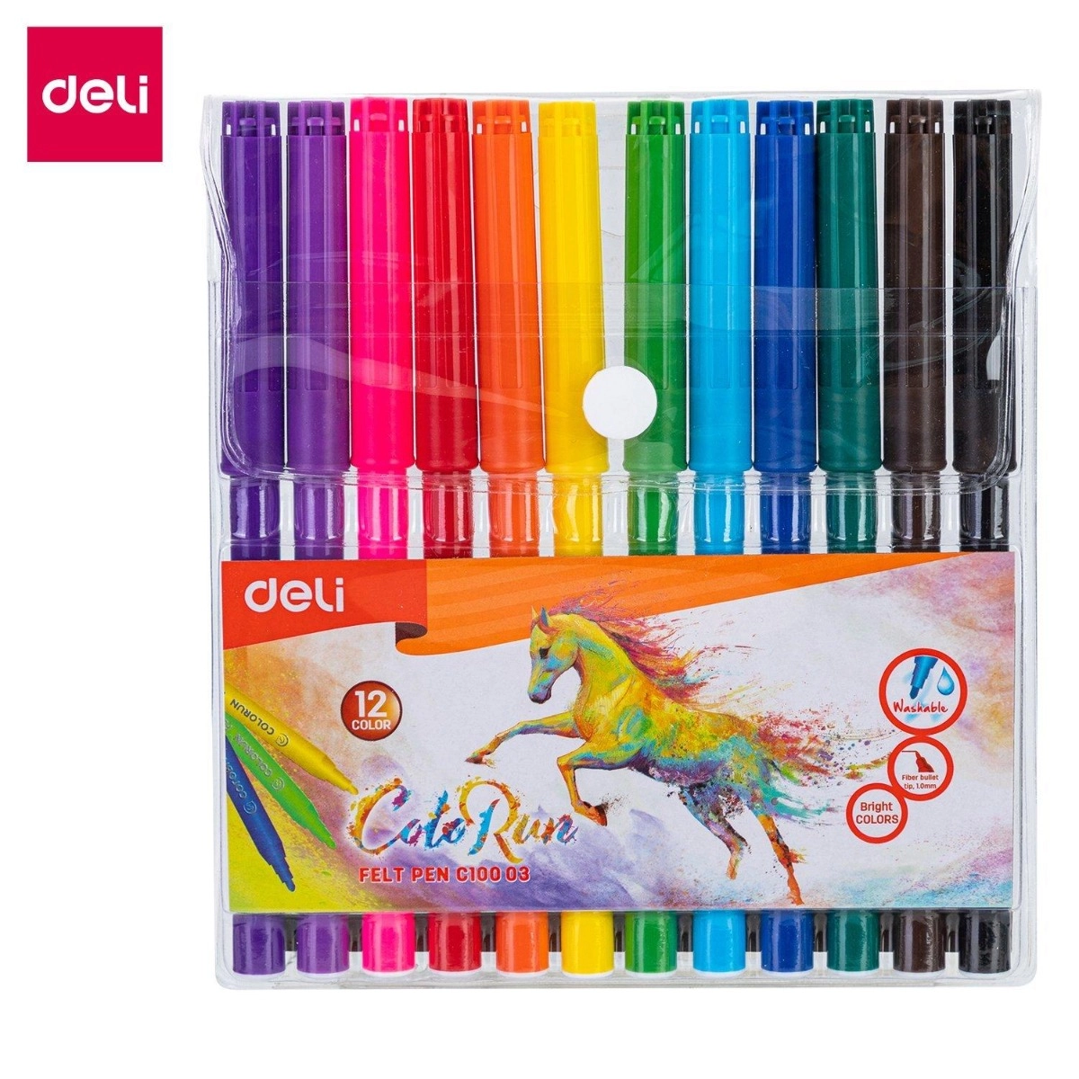 Deli EC10003 - 12 Pcs Multicolor