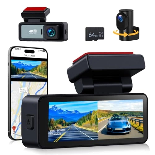 Dual Front and Rear Dashcam - 3840*2160 2K
