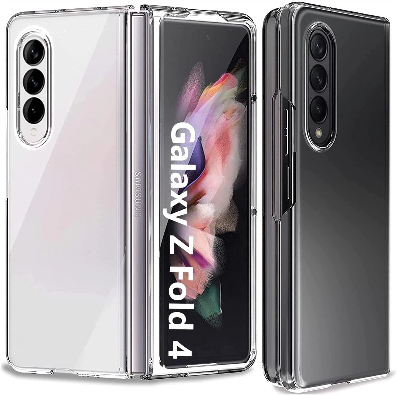 Muzz International Clear Case Hard for Samsung Galaxy Z Fold 4