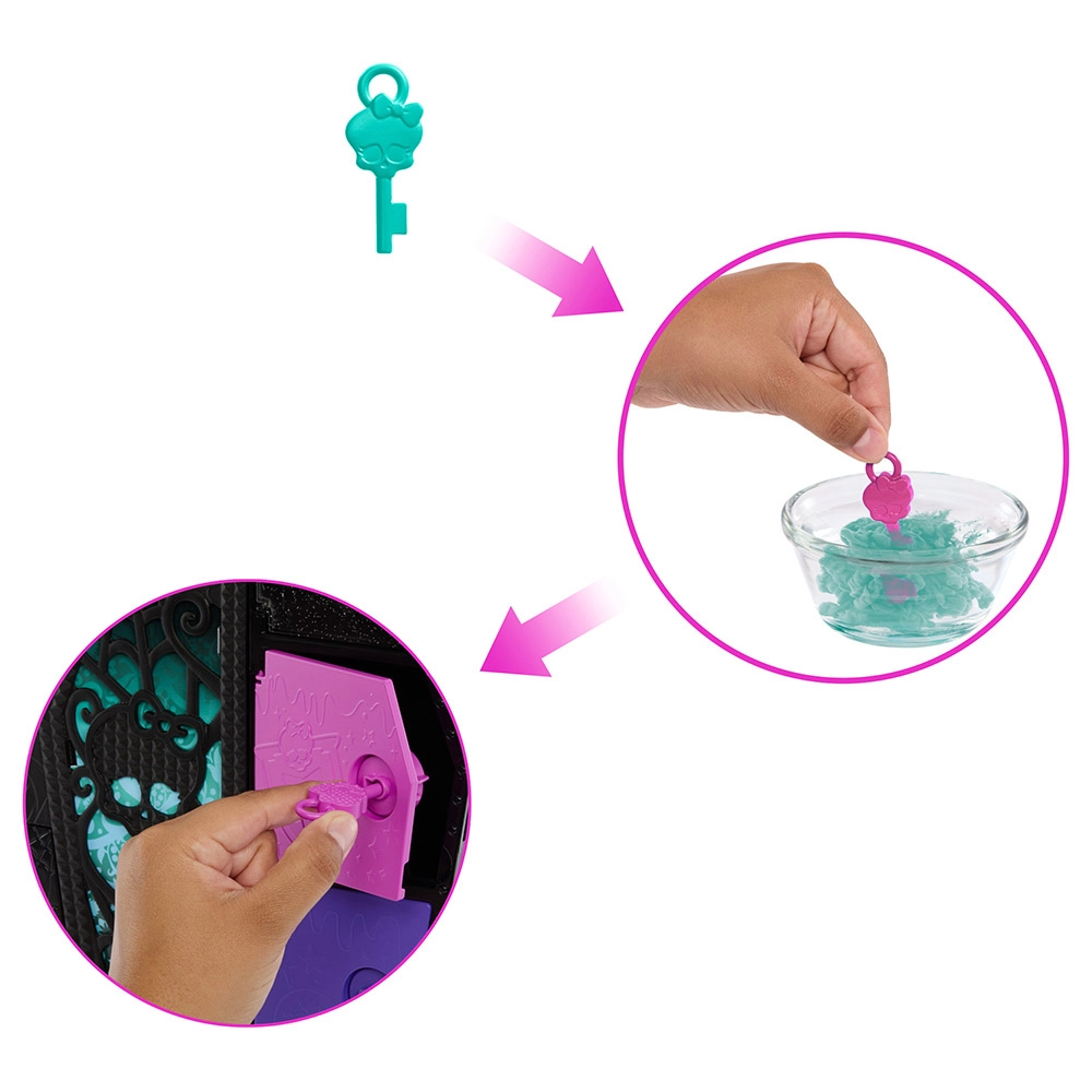 Twyla Doll and Fashion Set - Neon Frights 19+ Surprises Dress-Up Locker Ages 4+