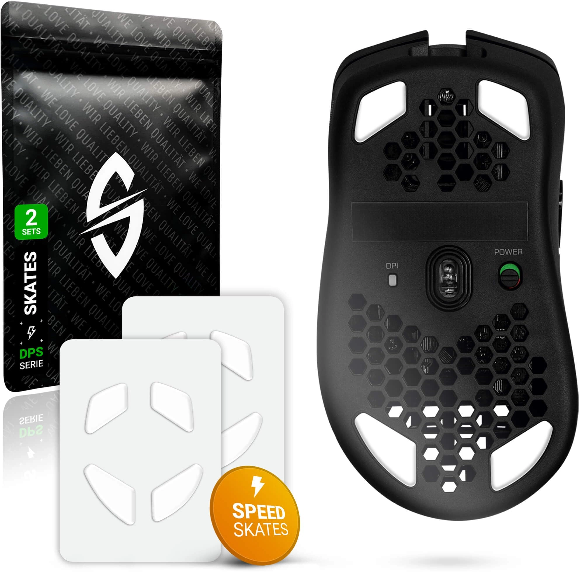 SensoryBoost DPS Glides - Set of 2 PTFE 0.8mm for Glorious Model D