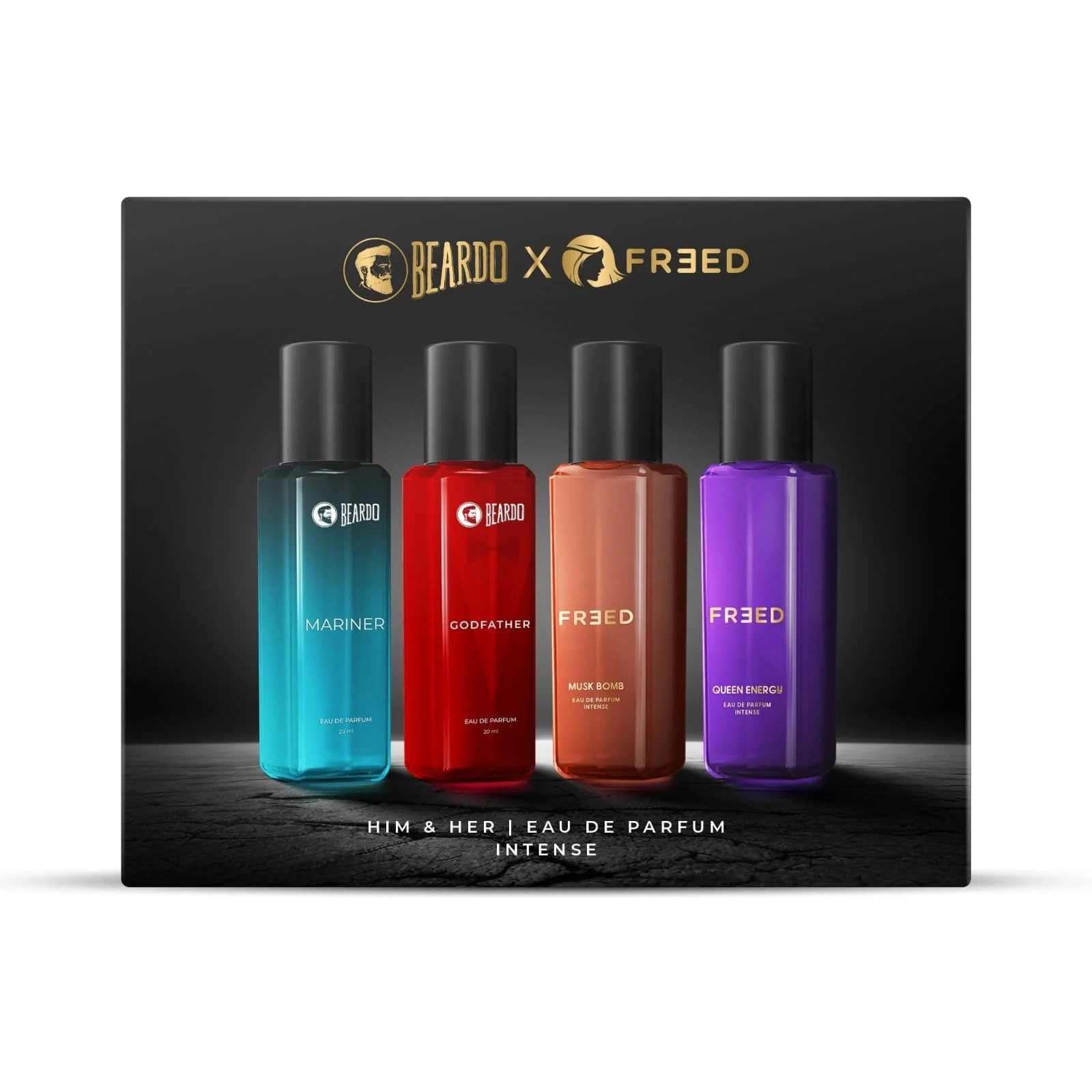 Aroma De France Him & Her Perfume Giftset - Eau De Parfum 20ml x 4