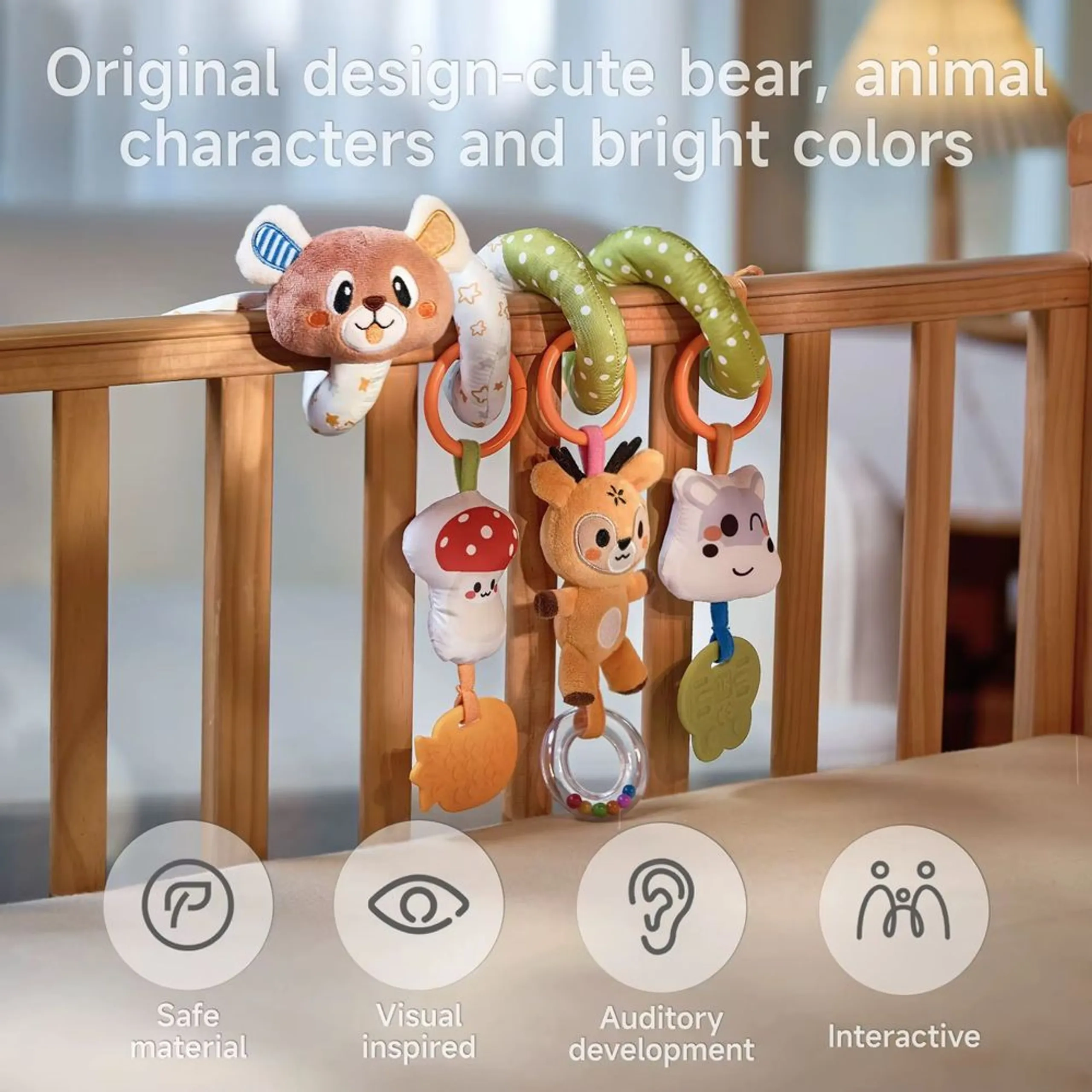 Baby Spiral Sensory Activity Toy - Suitable for 0 month and above