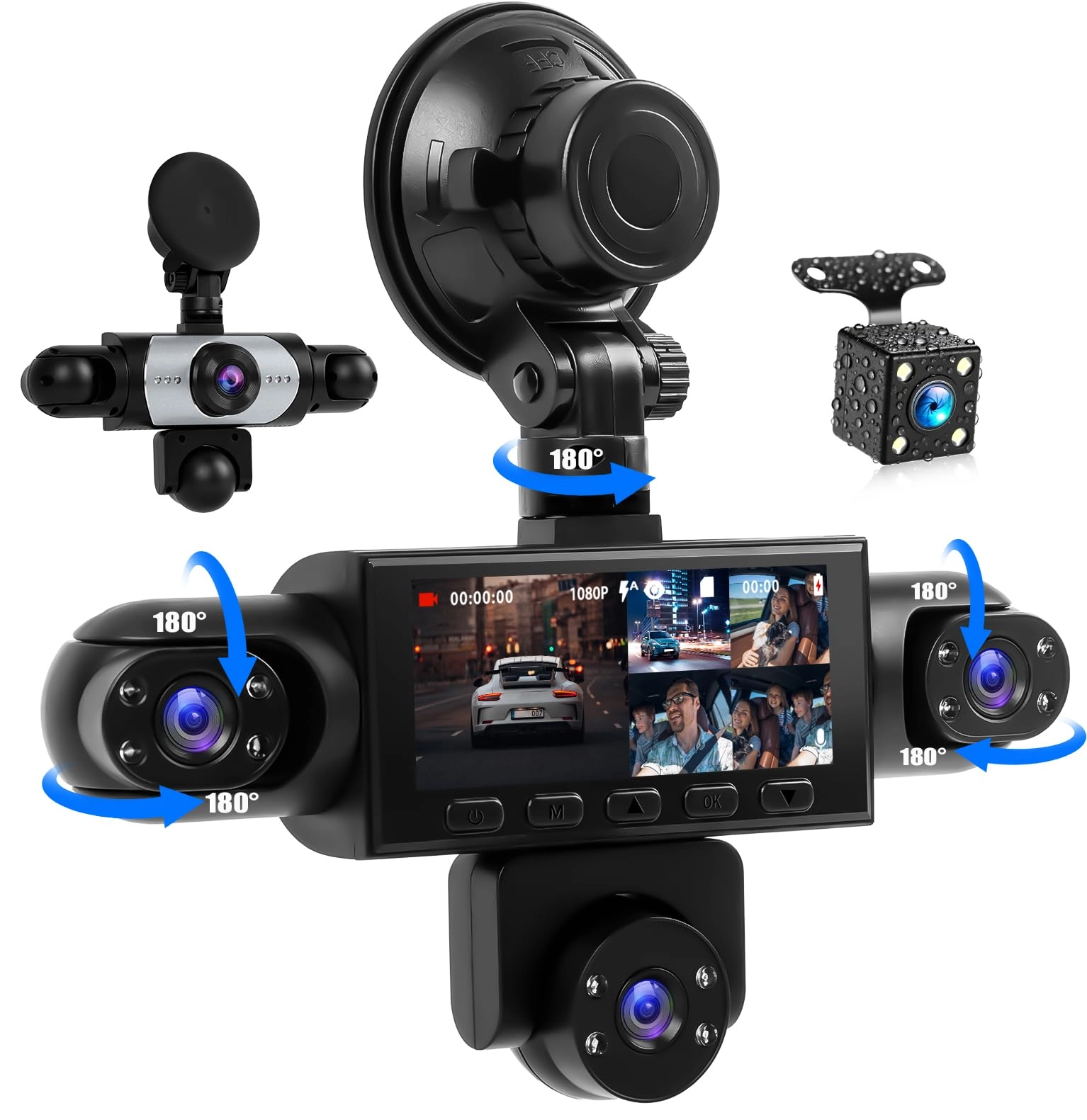 GOHHDL 5 Channel Dash Cam - 1080p