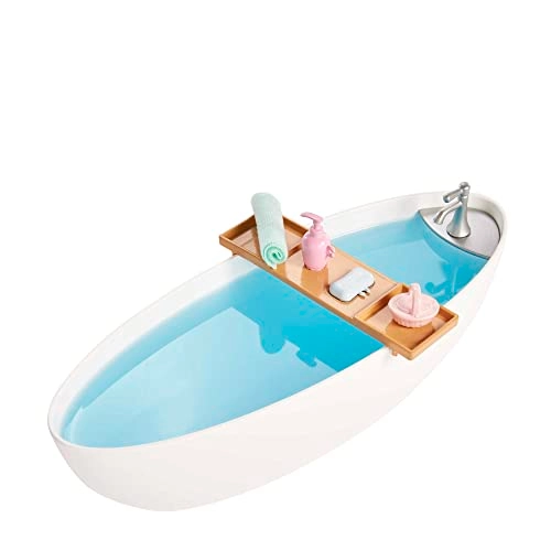 Doll - Blonde + Bathtub Playset - Confetti Soap & Accessories