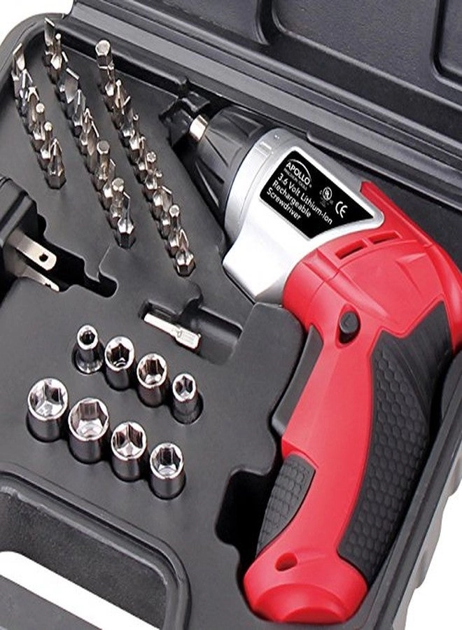 Cordless Screwdriver - 36 Volt + 45 Piece Accessory Set