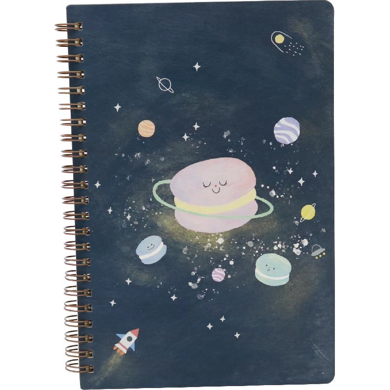 Notebook 19 X 26 cm Spiral - Grid 100 Sheets