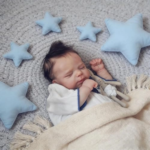 Reborn Baby Doll - 18 Inch Silicone Girl Sleeping Ages 3+