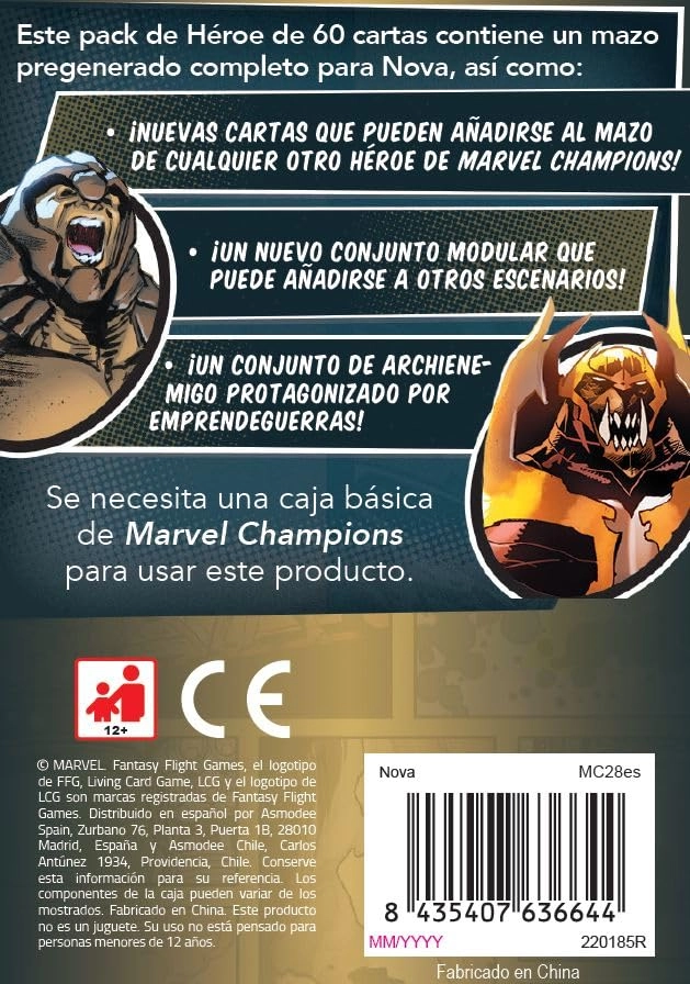 Marvel Champions: Nova - Card Game (Spanish)
