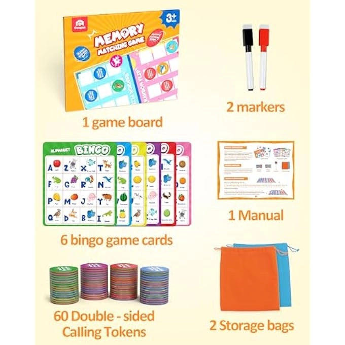 ALPHABET BINGO GAME - 3 4 5