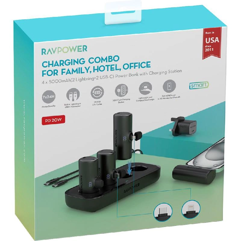 Charging Combo - 4 X 5000mAh