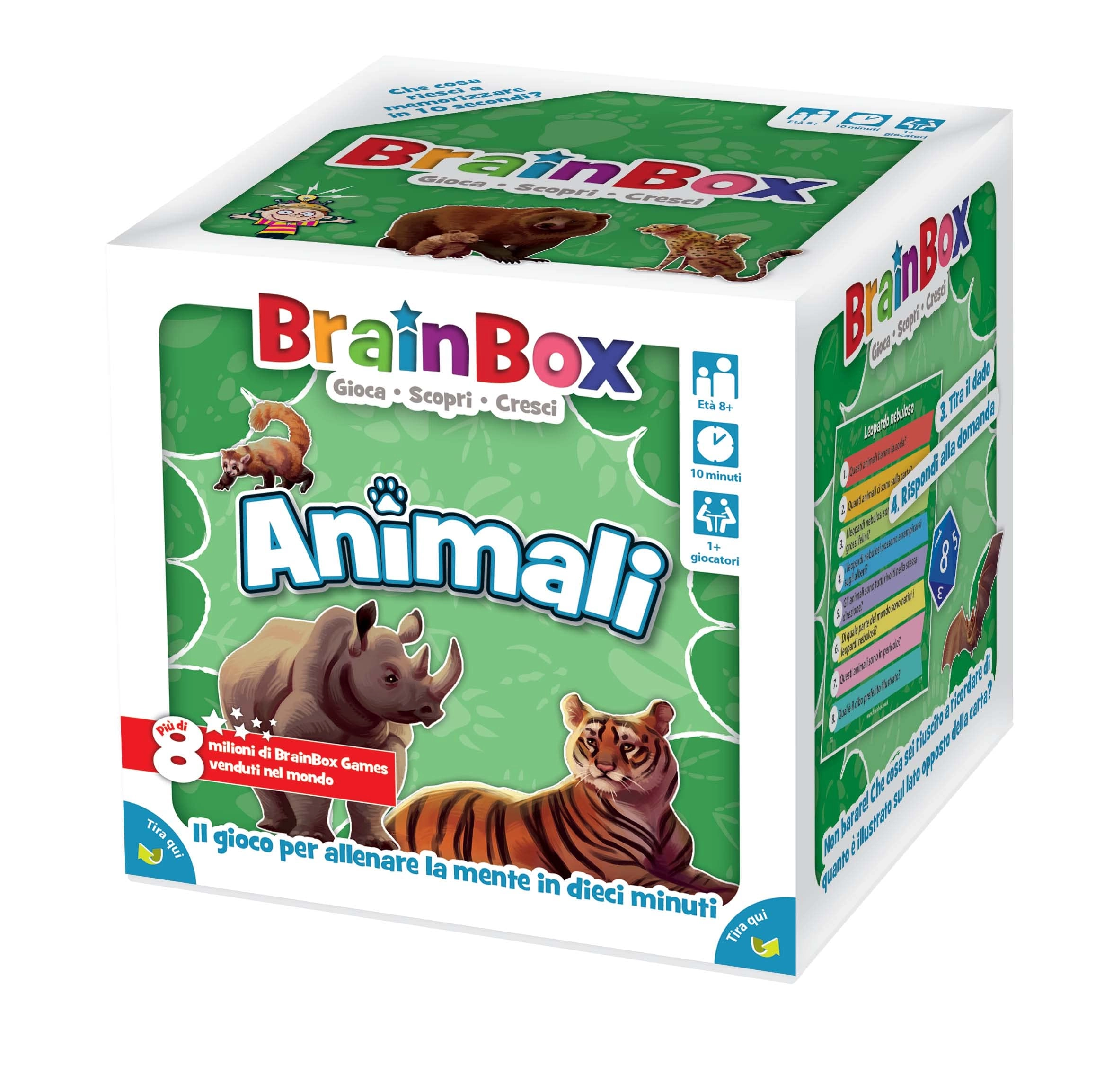 Asmodee BrainBox: Animals - 1+ Player 8+ Years Italian