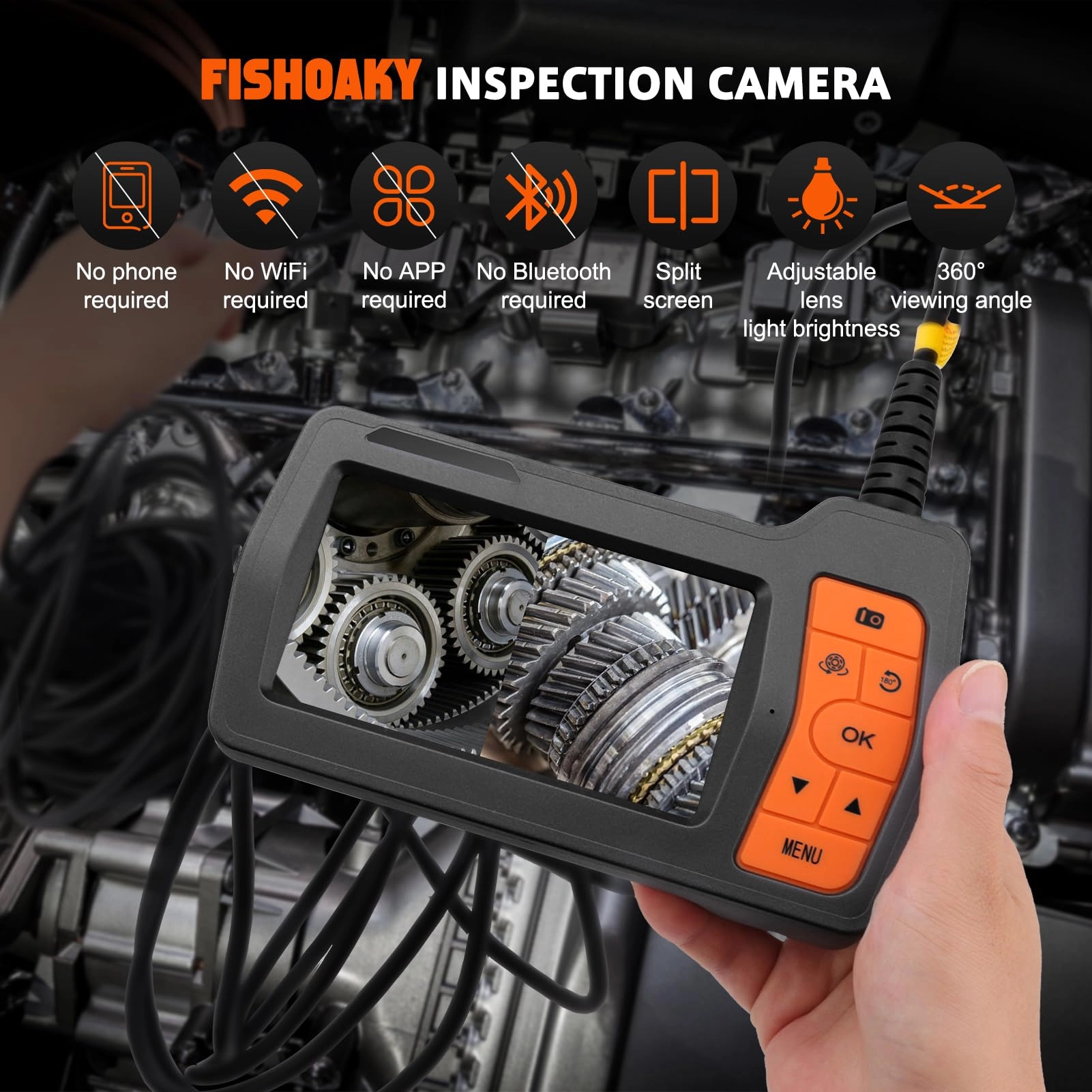 Triple Lens endoscope - 50FT