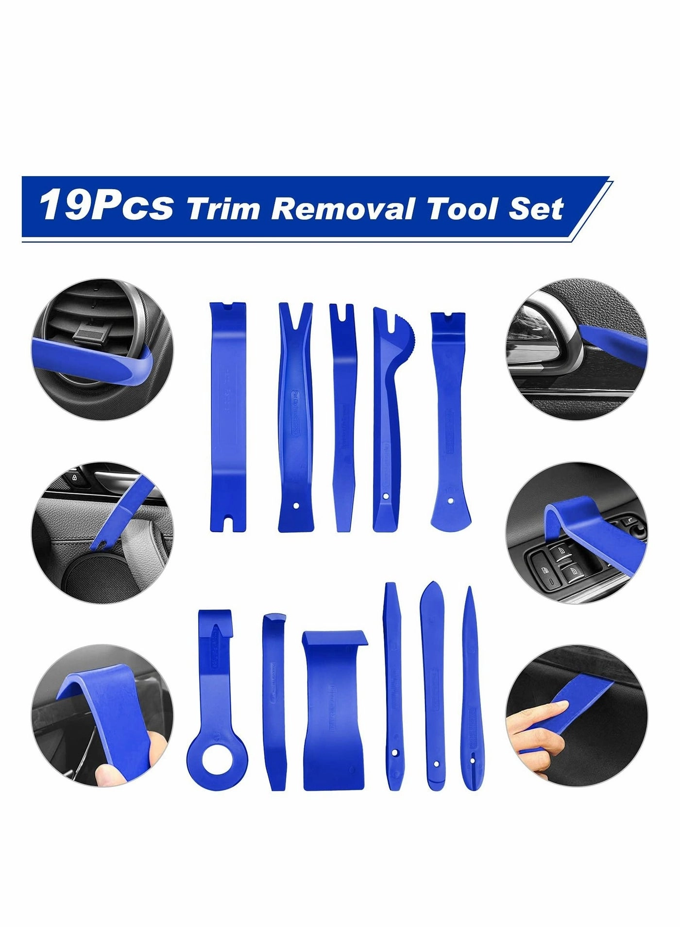 Car Audio Removal Kit - 19 Pieces Storage Bag