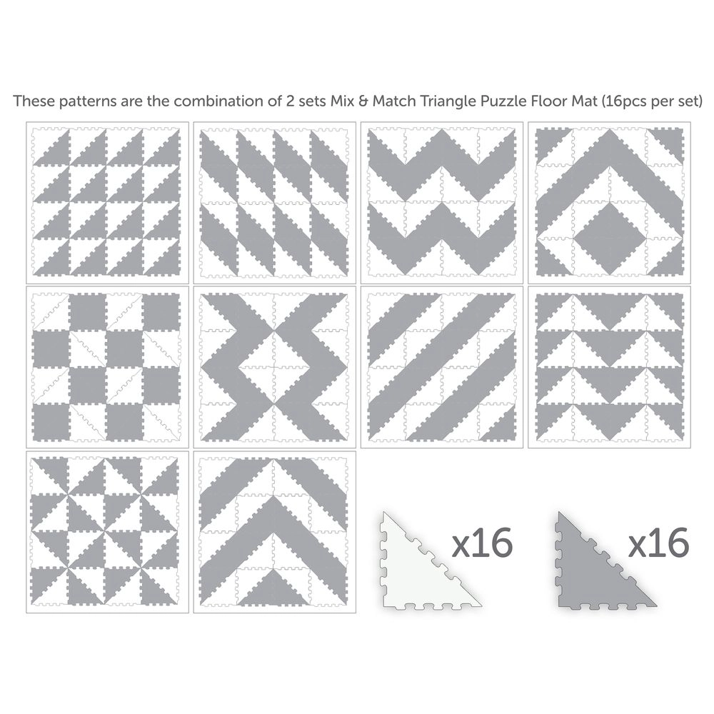 Triangle Puzzle Floor Mat - 10 Months