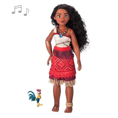 Moana 2 Singing Doll - Poseable Sings 'We're Back' Includes Hei Hei Figure