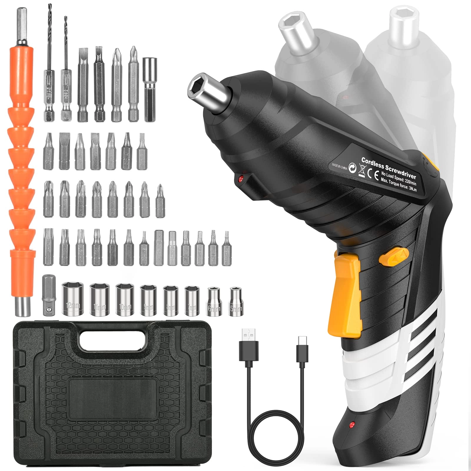 NUZEKY Mini Electric Screwdriver - 4.6 Ampere-hour
