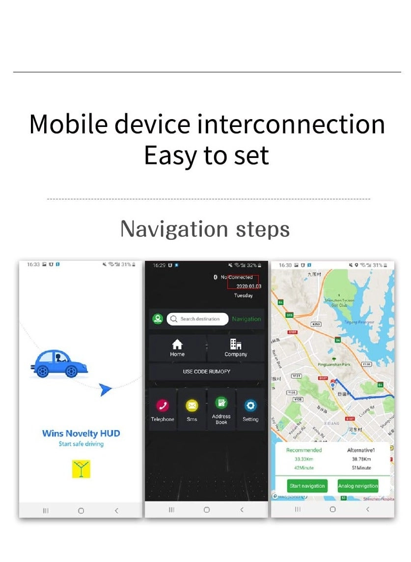 Head Up Display(HUD) Vehicle Speed Meter P19