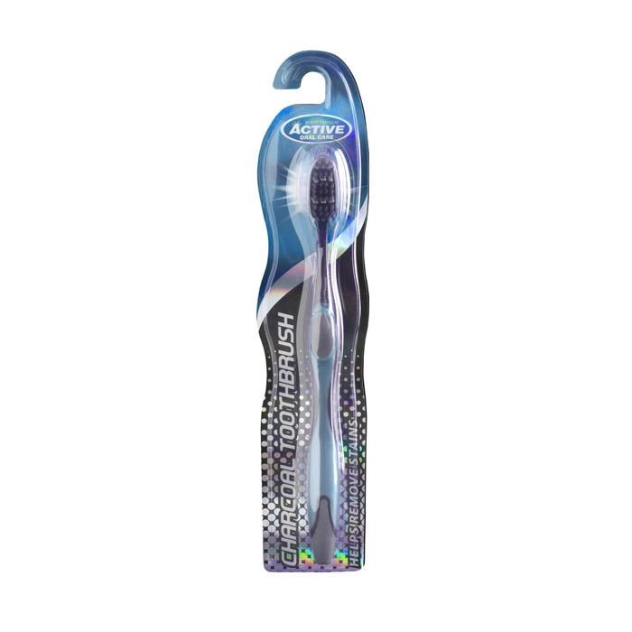 Charcoal Toothbrush - Charcoal-infused bristles 1-Piece Pack