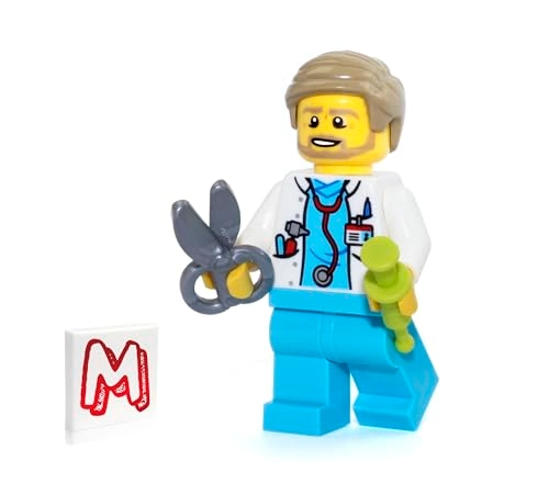 City Hospital Minifigure (60204) - Doctor Printed Stethoscope Syringe