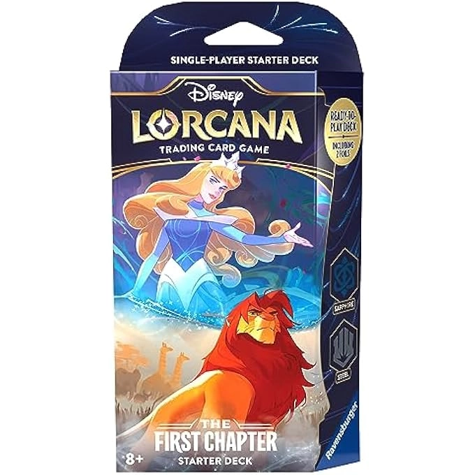 rayihni DISNEY LORCANA TCG: THE FIRST CHAPTER STARTER DECK - SAPPHIRE & STEEL EDITION Pack