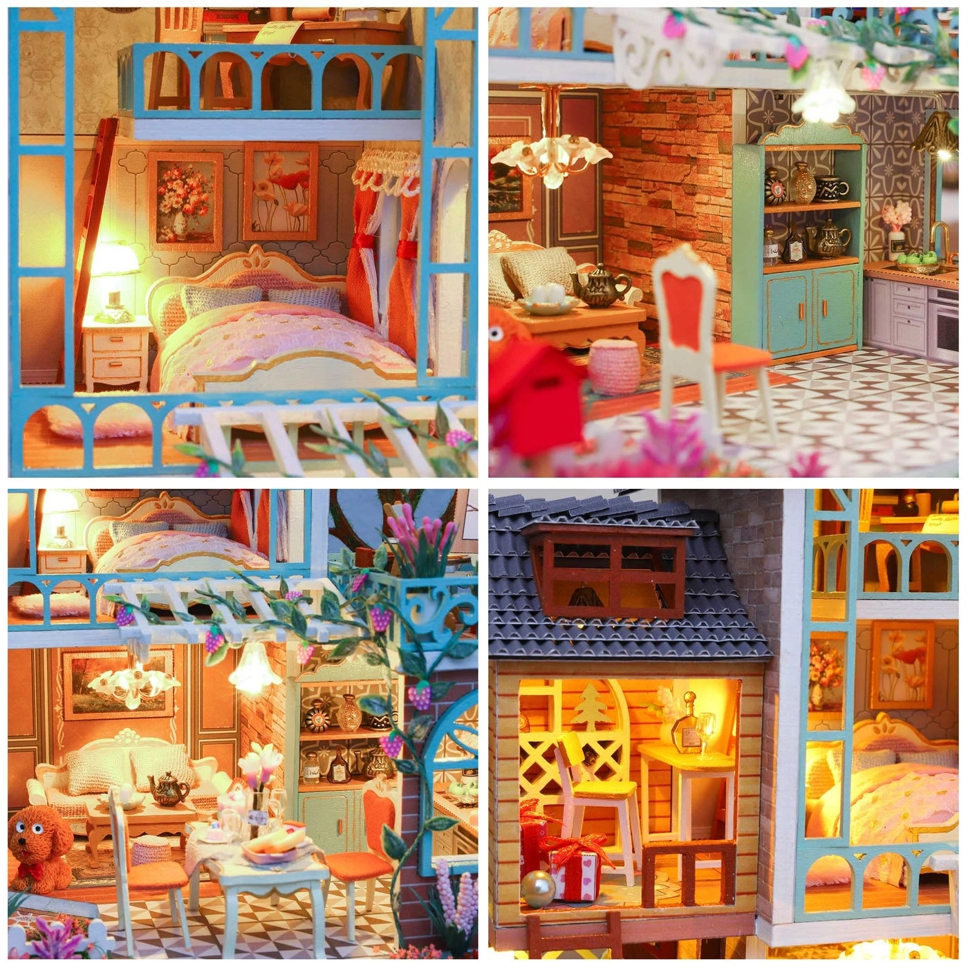 DIY Dollhouse Kit - Jungle Resort 1:24 Scale