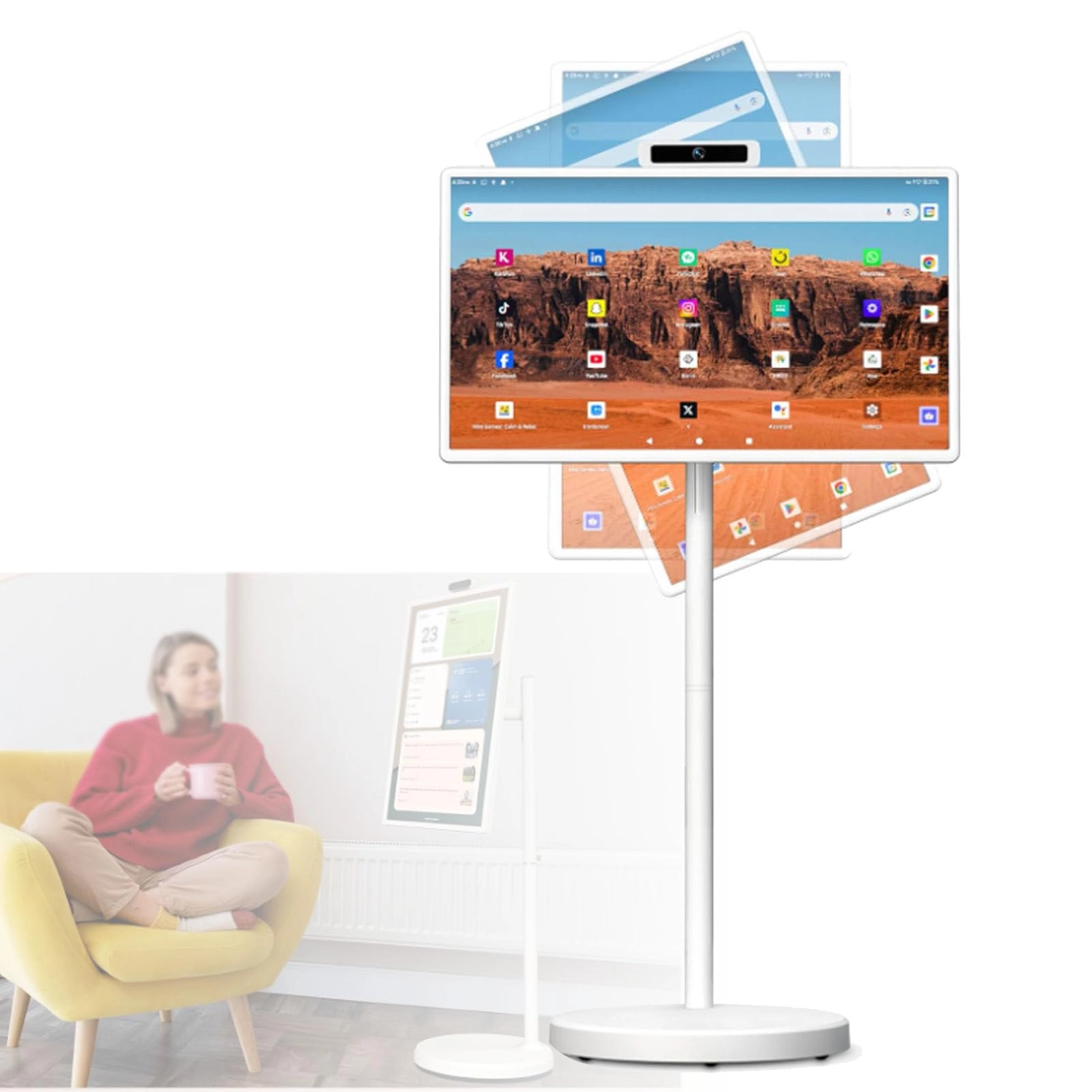 Portable Smart TV - 1080P 21.5-Inch