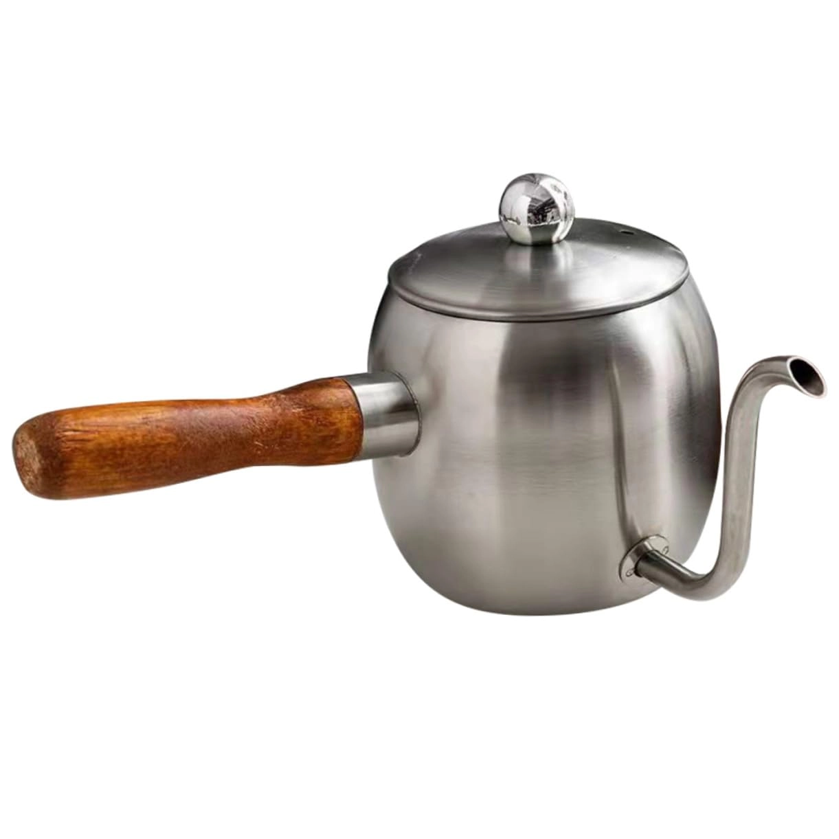 FELTECHELECTR Gooseneck Kettle - Stainless Steel, Wood 500 Milliliters