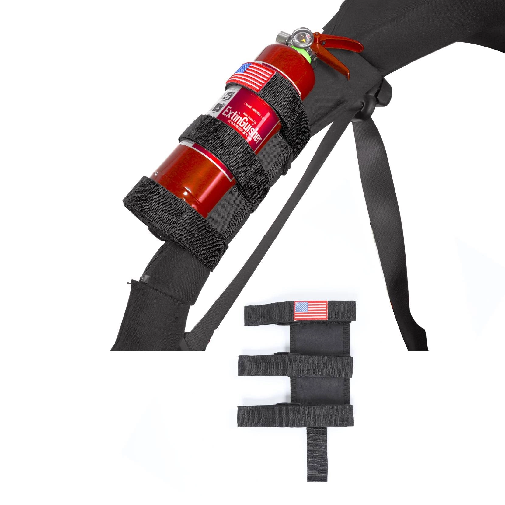Voodonala Adjustable Roll Bar Fire Extinguisher Mount - Jeep Wrangler Unlimited 1986-2022