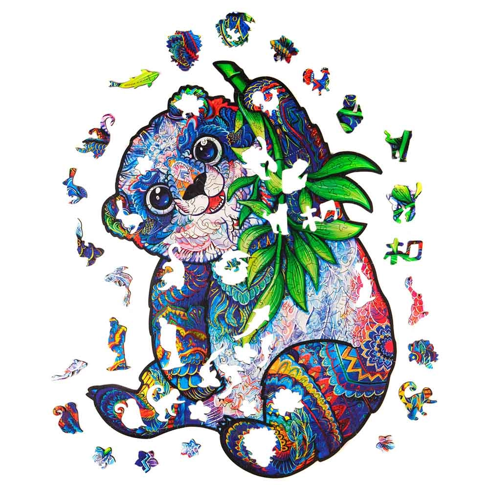 Serious Panda Wooden Puzzle (4107390-PANDA_M) - 215 pcs