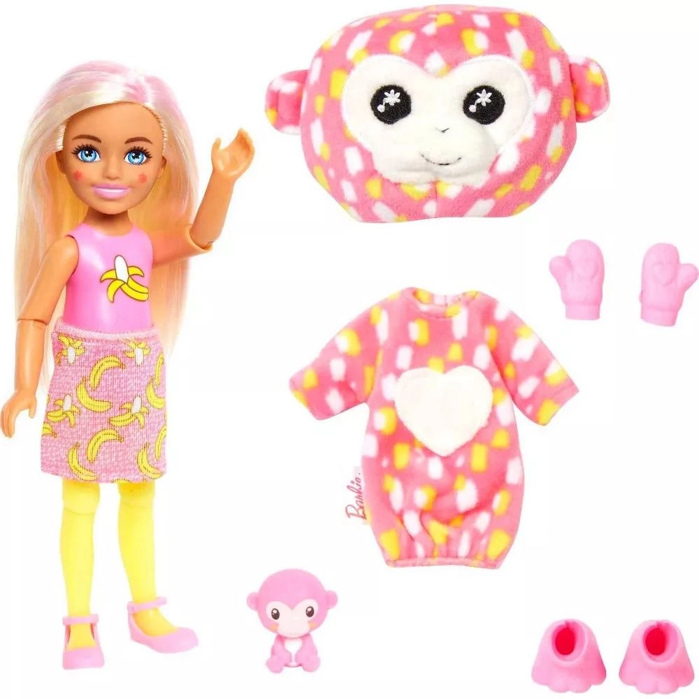 Cutie Reveal Chelsea - Pink Jungle Monkey