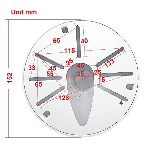 I Type Wall Mount Bracket - 250mm/10 inch Aluminum Alloy