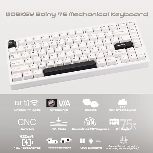 WOBKEY Rainy 75 - QWERTY Wired/Wireless