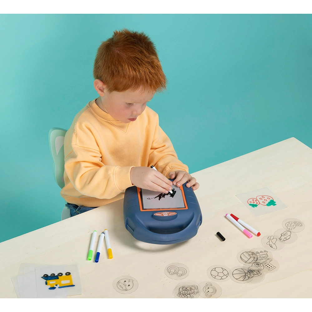 Drawing Projector - 56pcs 6 brightly colored markers