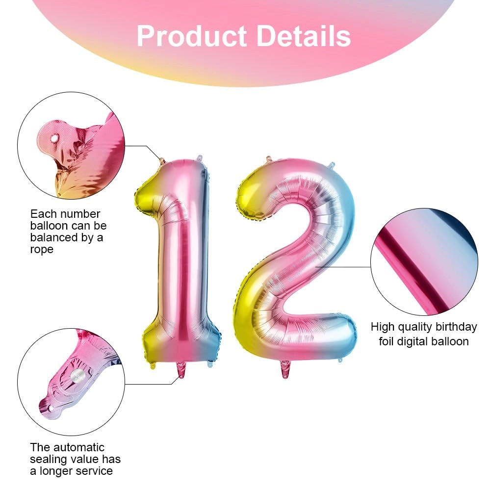 Number 12 Balloon - 2 piece(s)
