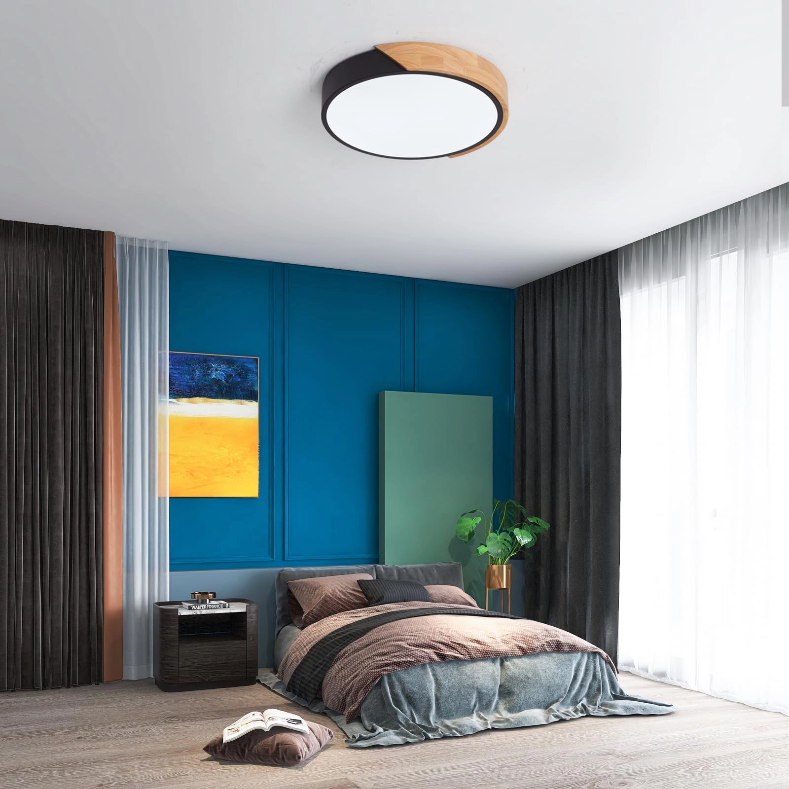 Flush Ceiling Light - 6000K 4000K 3000K Dimmable
