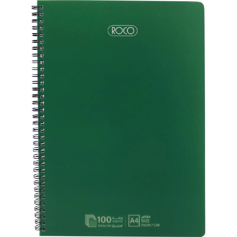 Notebook 19 X 26 cm Spiral - Grid 100 Sheets