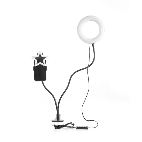 LED Ring Light Kit - 3 White Light Modes USB-C Battery Operated