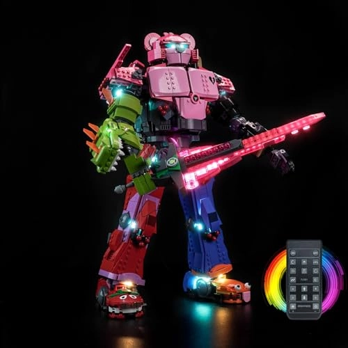 Light kit for LEGO Mecha Team Leader 77078