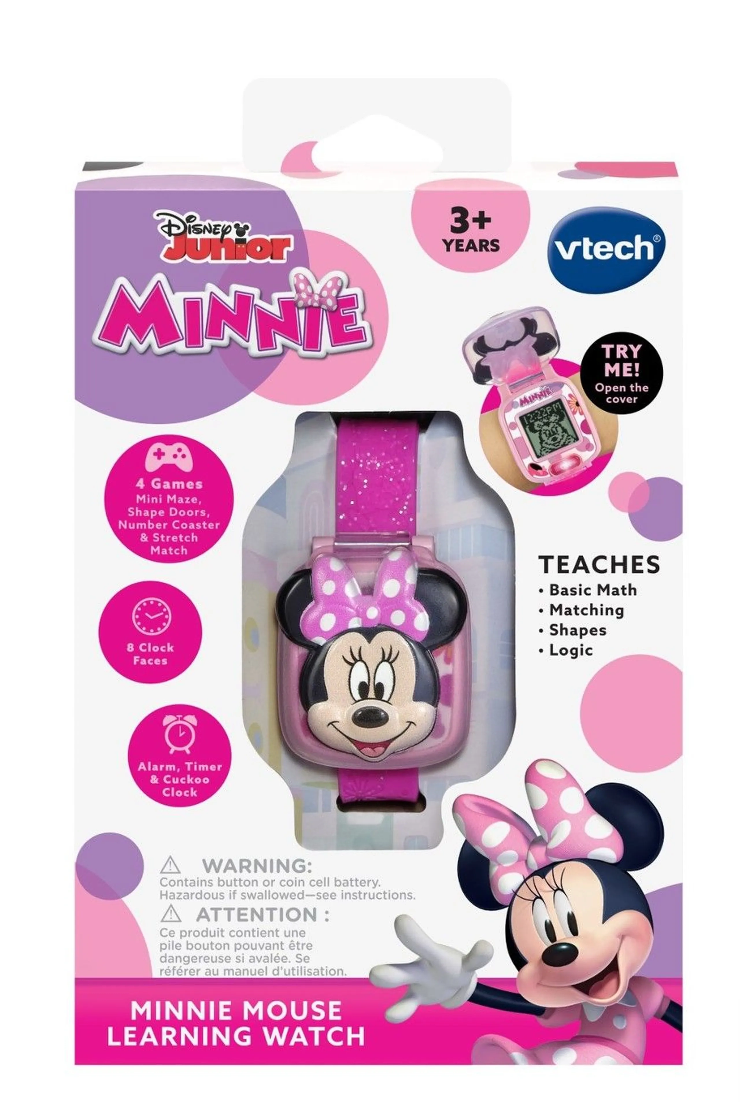 Disney Junior Minnie Mouse Learning Watch - 3+