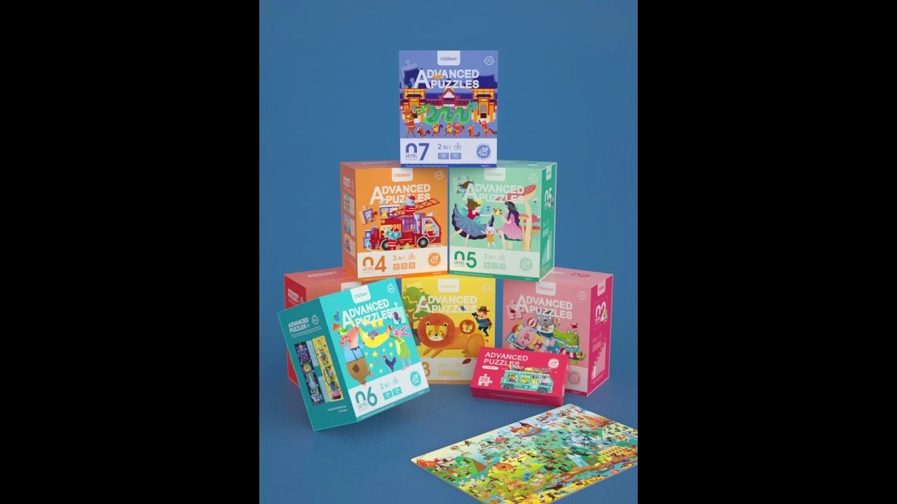 3-in-1 Fable Town Puzzle (TOP-MD3105)