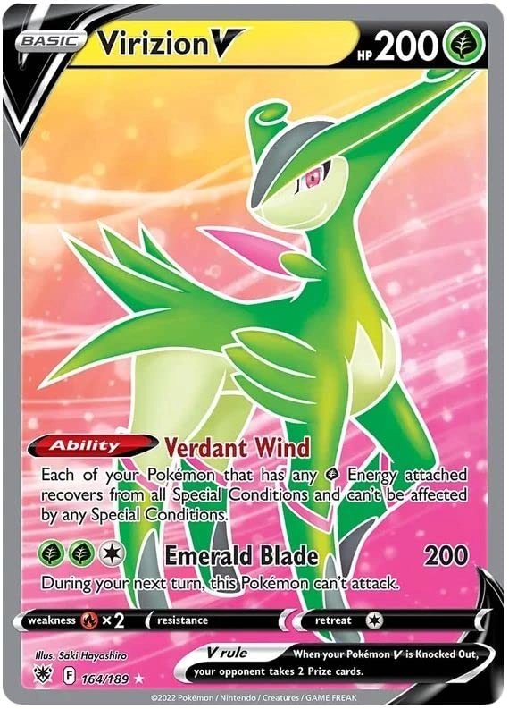 Pokémon Virizion V 164/189