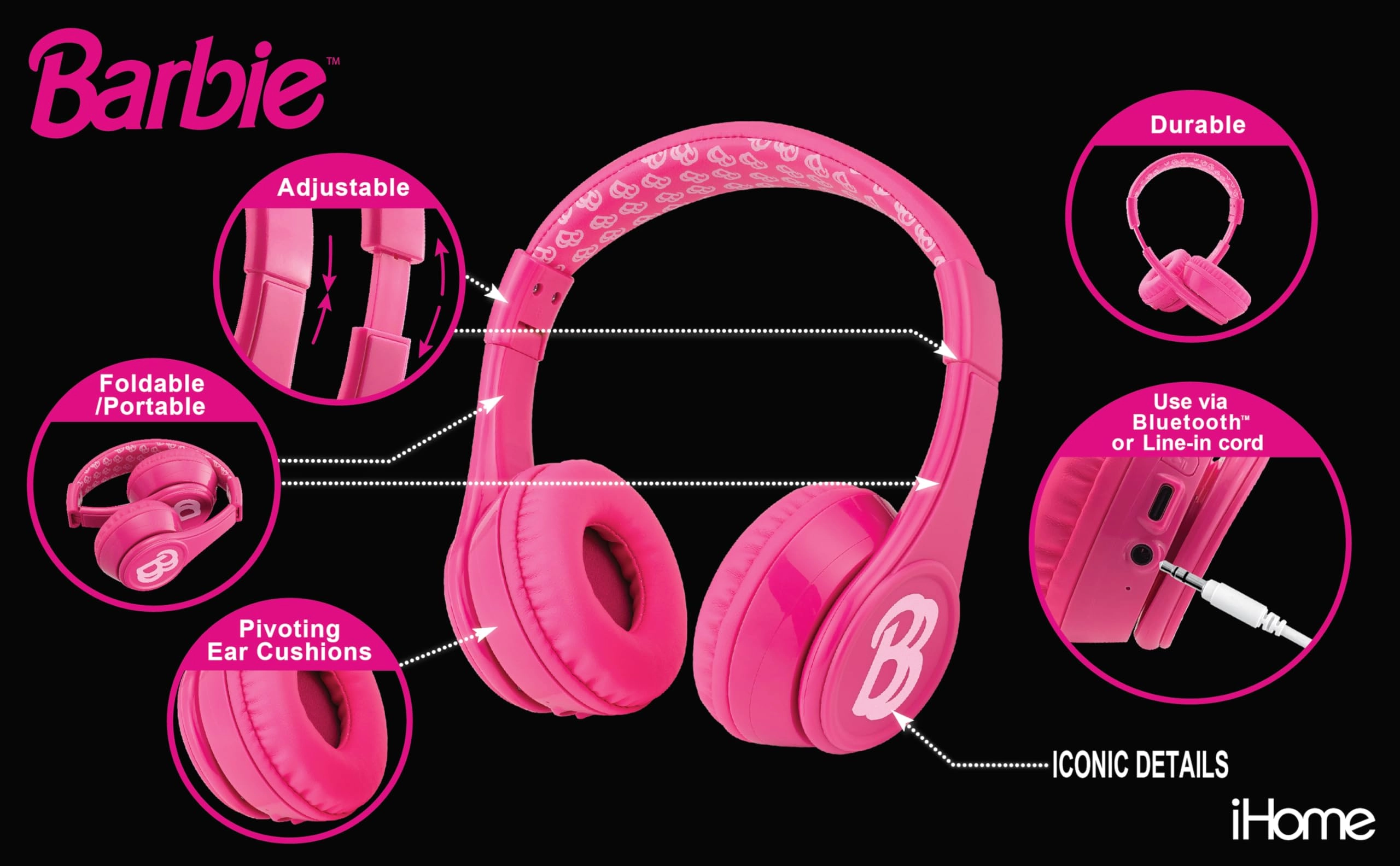Barbie Bluetooth Wireless Headphone