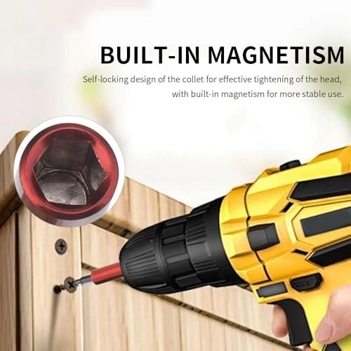 Drill Bit Extension Holder - 2, 4, 6-inch 1/4" hex shank