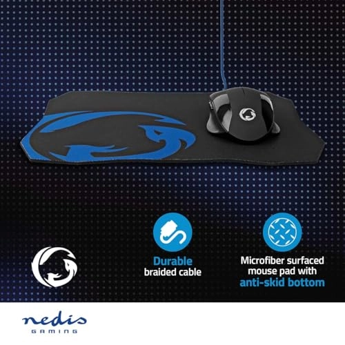 GMMP110BK Gaming Mouse & Mouse Pad Set - USB