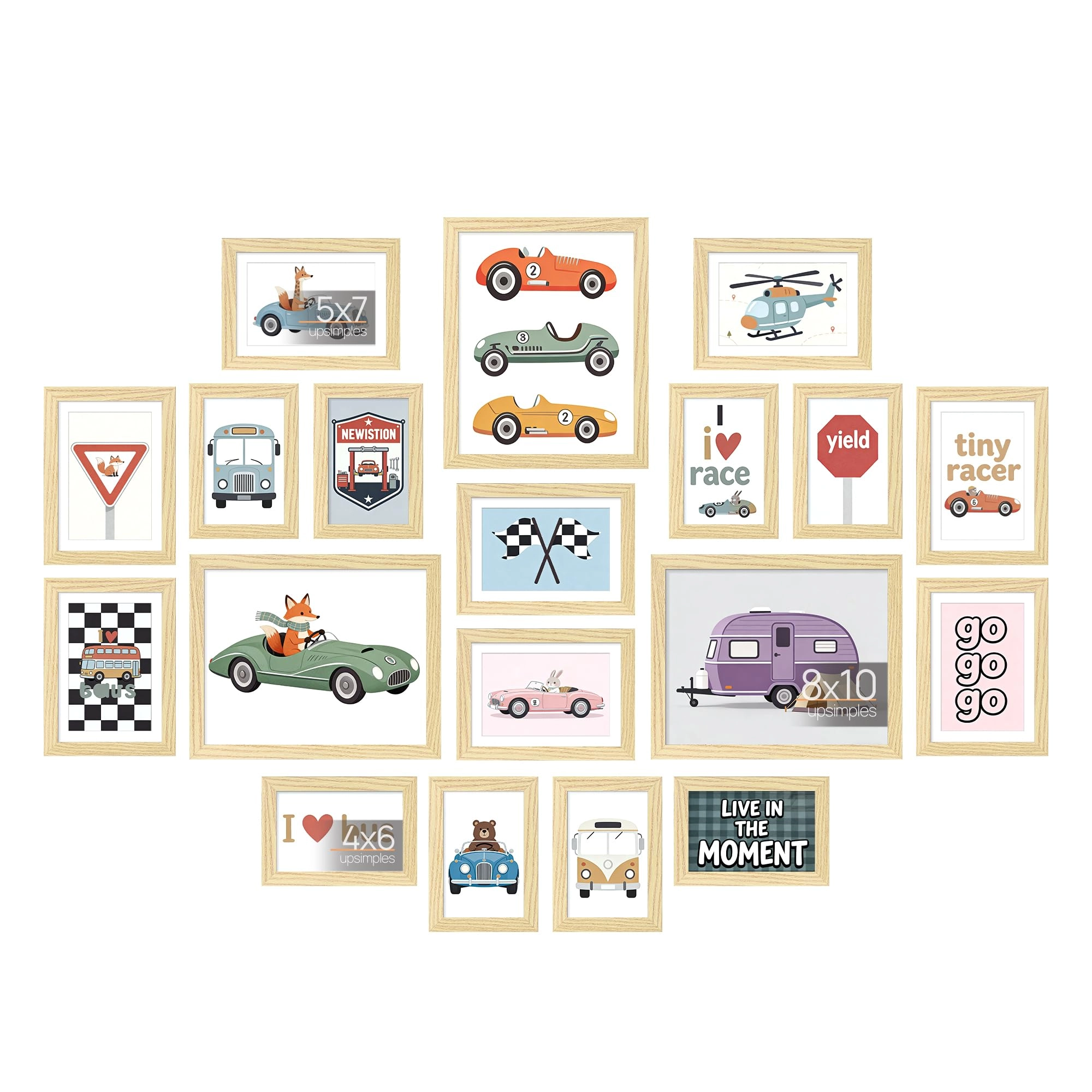 10 Pack Picture Frames - 8x10, 5x7, 4x6