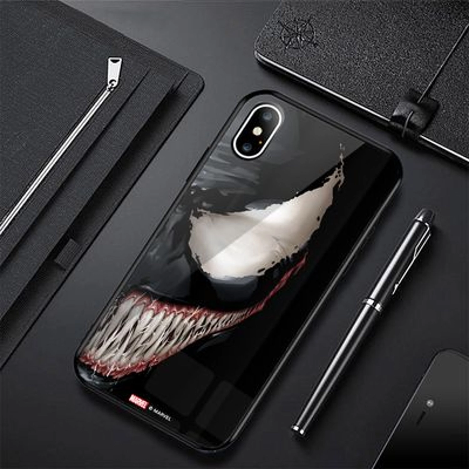 Venom Half Profile Face Back Case for iPhone Xs