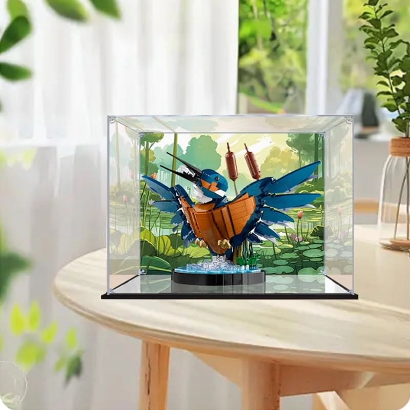 Lego Icons Display Case (10331) - Clear Acrylic Black Bottom